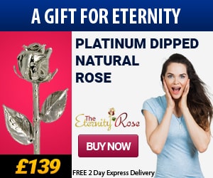 a platinum rose for your wedding anniversary