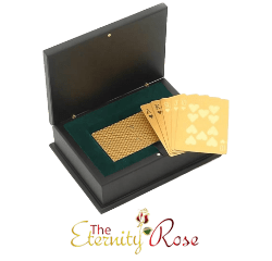 Gold-dipped poker cards